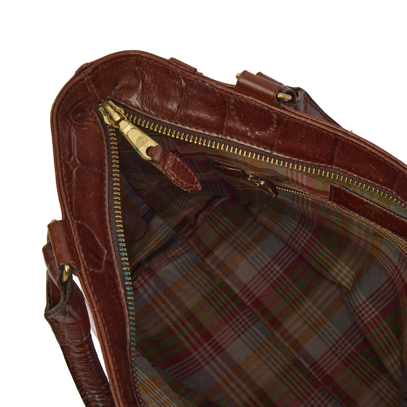 Picture of Mulberry Tote Vintage Tote  in Brown, Exotic Effect Leather