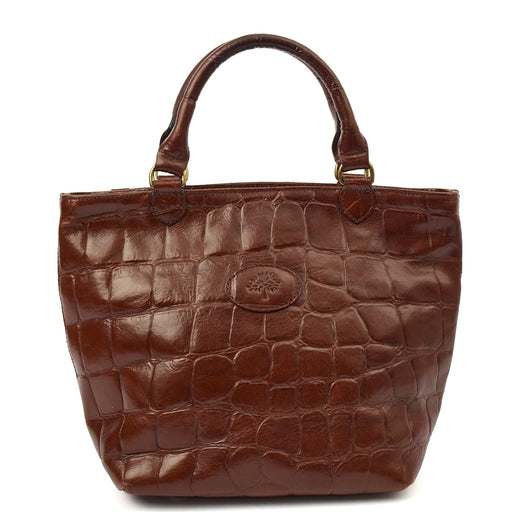 Picture of Mulberry Tote Vintage Tote  in Brown, Exotic Effect Leather