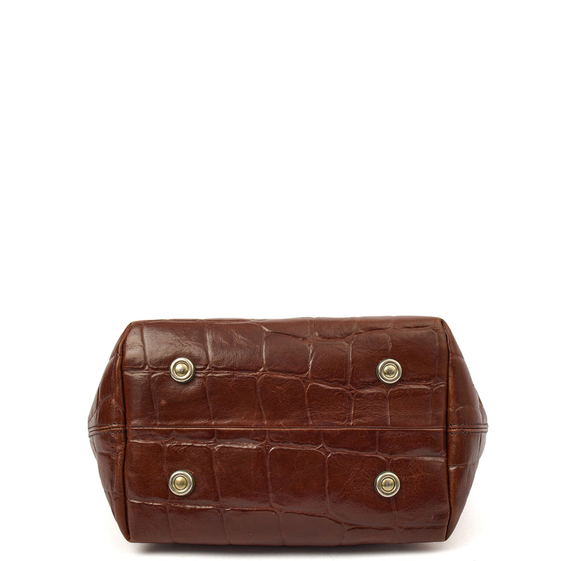 Picture of Mulberry Tote Vintage Tote  in Brown, Exotic Effect Leather