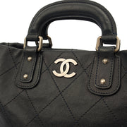 Picture of Chanel Tote Outdoor Ligne Bowler Bag in Black, Caviar Leather