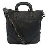 Picture of Chanel Tote Outdoor Ligne Bowler Bag in Black, Caviar Leather