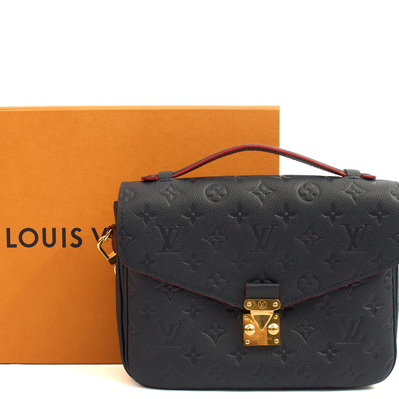 Picture of Louis Vuitton Cross Body Pochette Metis in Blue , Empreinte Leather