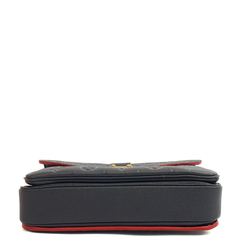 Picture of Louis Vuitton Cross Body Pochette Metis in Blue , Empreinte Leather