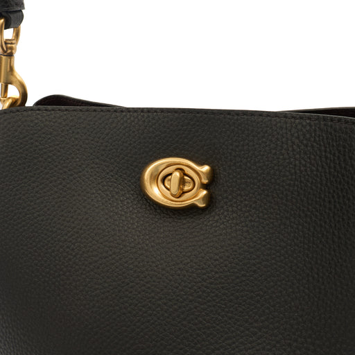 Picture of Coach Bucket Bag Willow Tote in Black, Leather