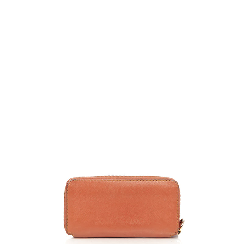 Picture of Chloe Marcie Wallet in Pink, Calfskin Leather
