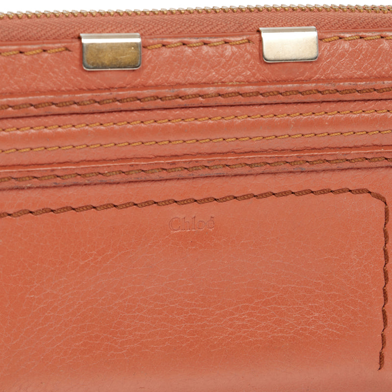 Picture of Chloe Marcie Wallet in Pink, Calfskin Leather