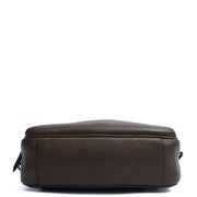 Picture of Mulberry Cross Body Urban Zipped Reporter in Khaki Meadow, Calfskin Leather