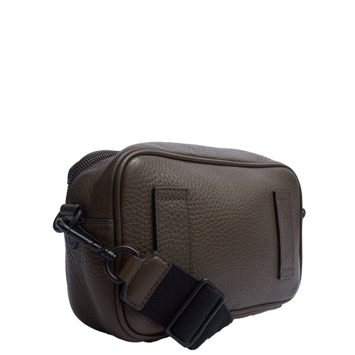 Picture of Mulberry Cross Body Urban Zipped Reporter in Khaki Meadow, Calfskin Leather