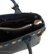 Picture of Burberry Tote Banner - Small in Navy, Leather