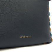 Picture of Burberry Tote Banner - Small in Navy, Leather