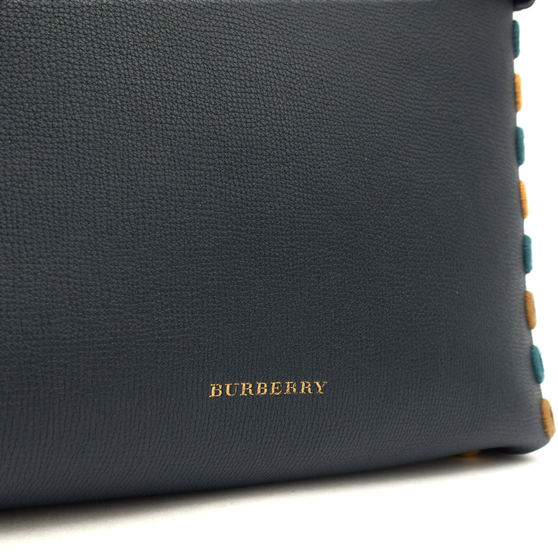 Picture of Burberry Tote Banner - Small in Navy, Leather