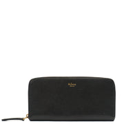 Picture of Mulberry Wallet Zip Around Wallet - Medium in Black, Calfskin Leather