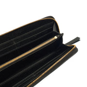 Picture of Mulberry Wallet Zip Around Wallet - Medium in Black, Calfskin Leather