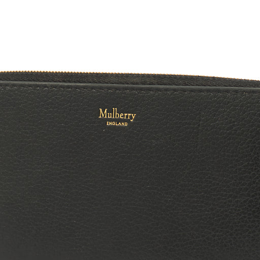 Picture of Mulberry Wallet Zip Around Wallet - Medium in Black, Calfskin Leather