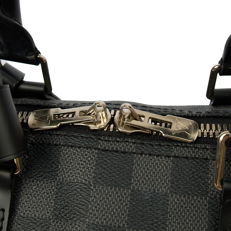 Picture of Louis Vuitton Soft Sided Keepall 45 Bandouliere in Damier Ebene, Canvas