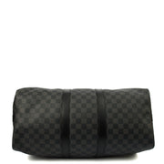 Picture of Louis Vuitton Soft Sided Keepall 45 Bandouliere in Damier Ebene, Canvas