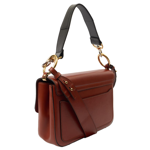 Picture of Chloe Shoulder Bag Chloe C - Medium in Sepia Brown, Calfskin Leather
