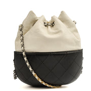 Picture of Chanel Bucket Bag Gabrielle Bucket Bag in White, Calfskin Leather