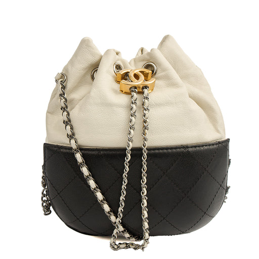 Picture of Chanel Bucket Bag Gabrielle Bucket Bag in White, Calfskin Leather