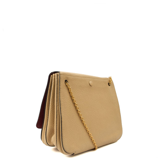 Picture of Mulberry Shoulder Bag Marloes Satchel in Brown, Calfskin Leather