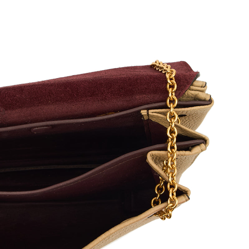 Picture of Mulberry Shoulder Bag Marloes Satchel in Brown, Calfskin Leather