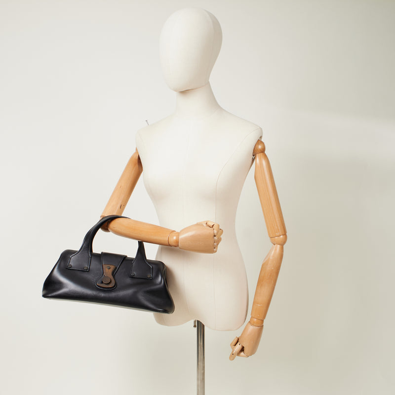 Picture of Gucci Top Handle Vintage Shoulder Bag in Black, Leather