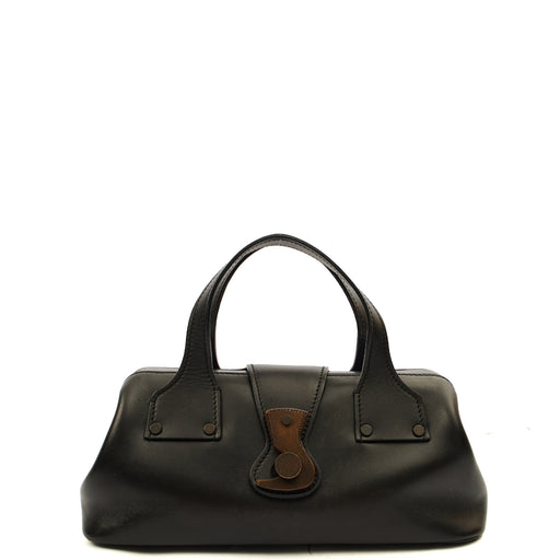 Picture of Gucci Top Handle Vintage Shoulder Bag in Black, Leather