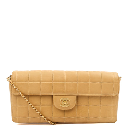 Picture of Chanel Shoulder Bag Chocolate Bar Quilted Flap Bag - East West in Neutral, Lambskin Leather