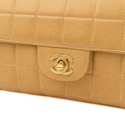 Picture of Chanel Shoulder Bag Chocolate Bar Quilted Flap Bag - East West in Neutral, Lambskin Leather
