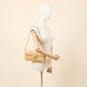 Picture of Chanel Shoulder Bag Chocolate Bar Quilted Flap Bag - East West in Neutral, Lambskin Leather