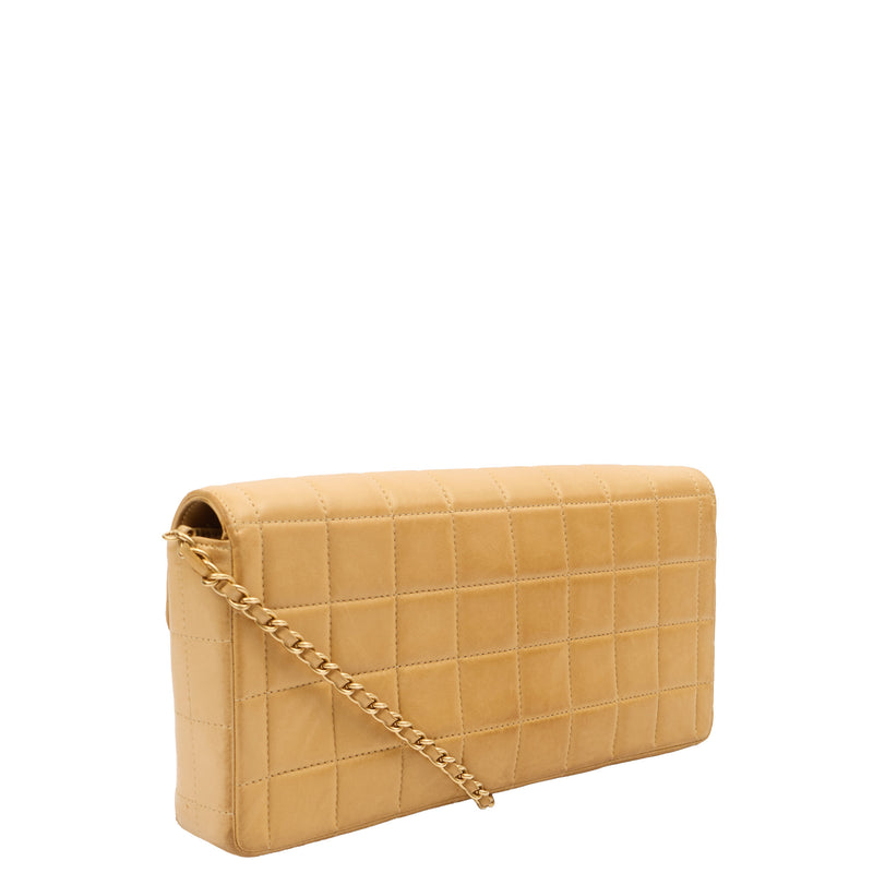 Picture of Chanel Shoulder Bag Chocolate Bar Quilted Flap Bag - East West in Neutral, Lambskin Leather