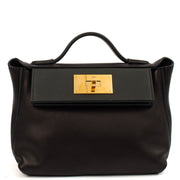 Picture of Hermes Cross Body 24 / 24 - 21 in Black, Swift Leather