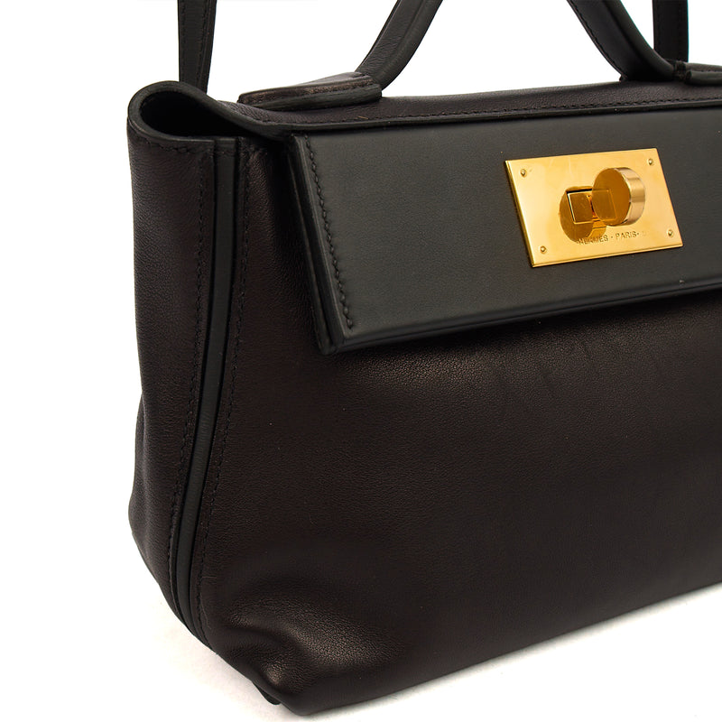 Picture of Hermes Cross Body 24 / 24 - 21 in Black, Swift Leather