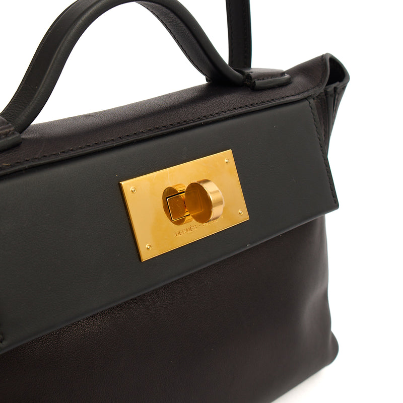 Picture of Hermes Cross Body 24 / 24 - 21 in Black, Swift Leather