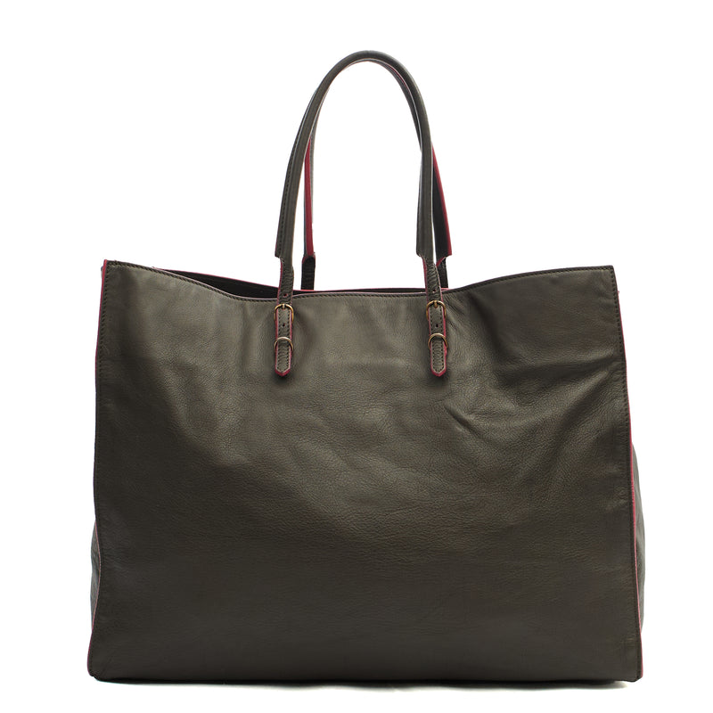 Picture of Balenciaga Tote Papier A4 Tote in Grey, Leather
