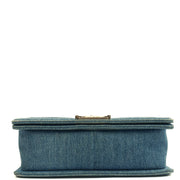 Picture of Chanel Shoulder Bag Boy - Medium in Blue, Fabric