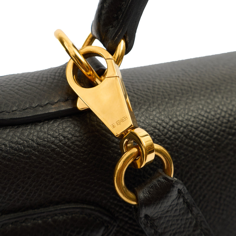 Picture of Hermes Top Handle Kelly 28 in Black, Epsom Leather