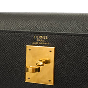 Picture of Hermes Top Handle Kelly 28 in Black, Epsom Leather