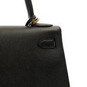 Picture of Hermes Top Handle Kelly 28 in Black, Epsom Leather