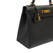 Picture of Hermes Top Handle Kelly 28 in Black, Epsom Leather