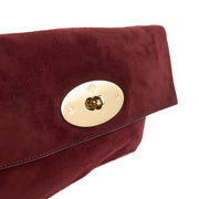 Picture of Mulberry Clutch Bayswater Clutch in Red, Suede