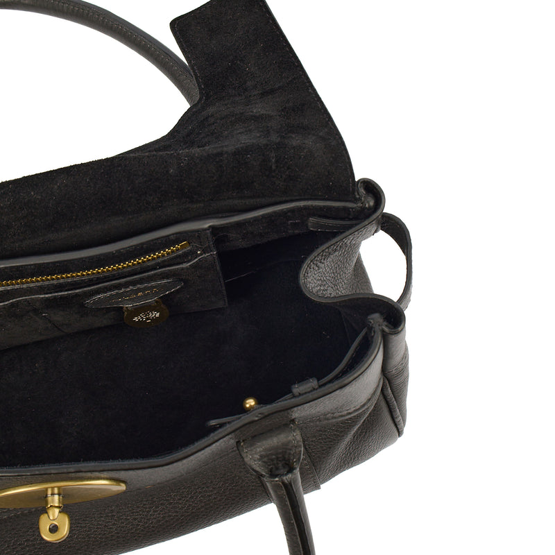 Picture of Mulberry Shoulder Bag Bayswater East West in Ebony, Leather