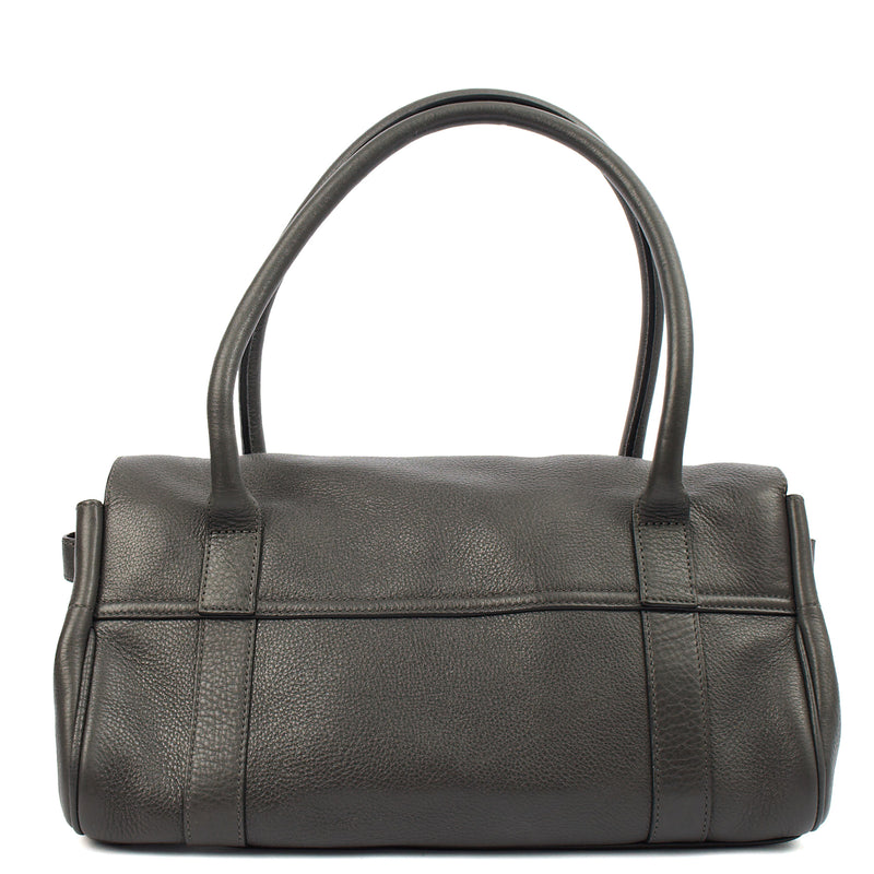 Picture of Mulberry Shoulder Bag Bayswater East West in Ebony, Leather