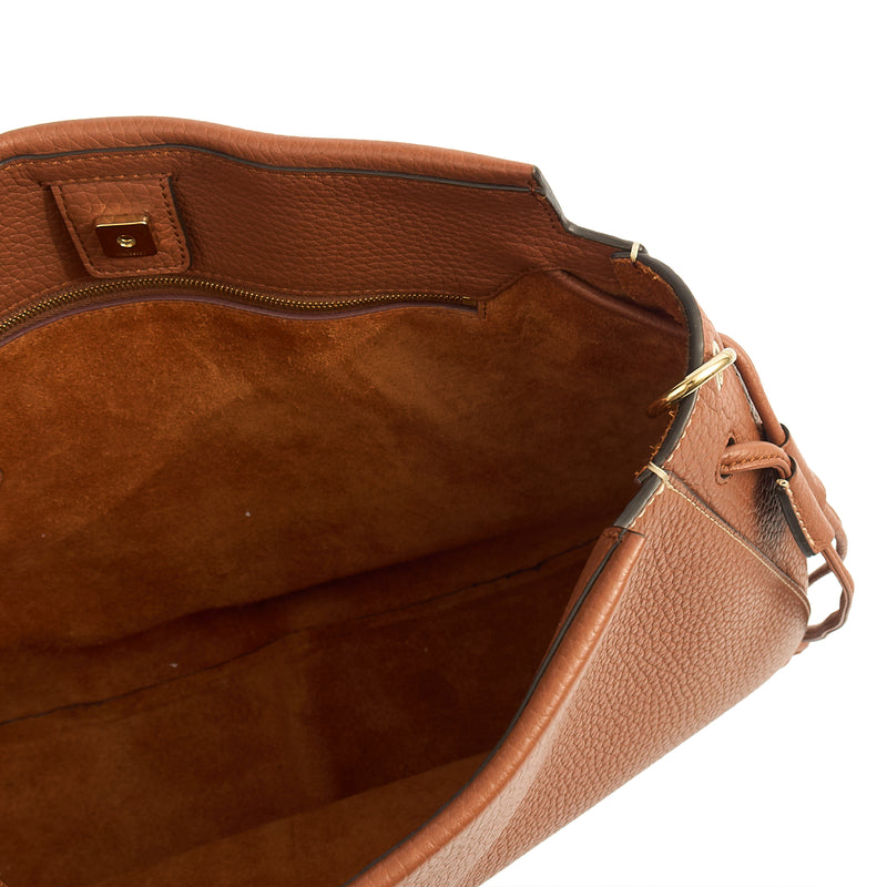 Picture of Mulberry Tote Iris Hobo in Oak, Calfskin Leather