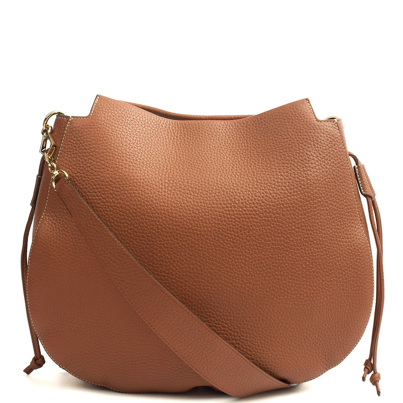 Picture of Mulberry Tote Iris Hobo in Oak, Calfskin Leather