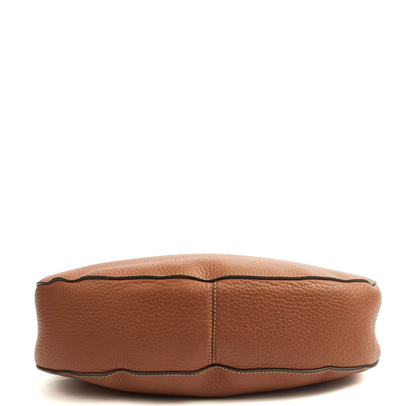 Picture of Mulberry Tote Iris Hobo in Oak, Calfskin Leather