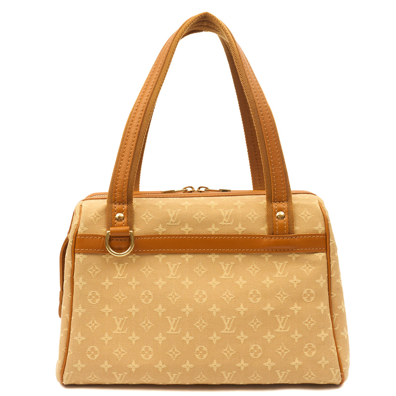 Picture of Louis Vuitton Top Handle Josephine PM in Mini Lin Beige, Leather