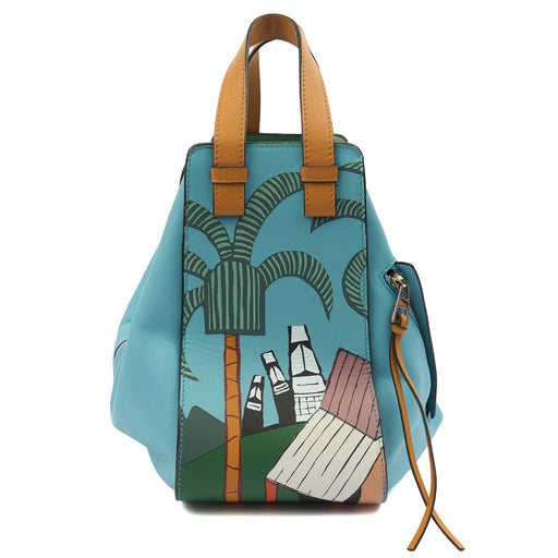 Picture of Loewe Tote Hammock - Medium in Multi, Leather