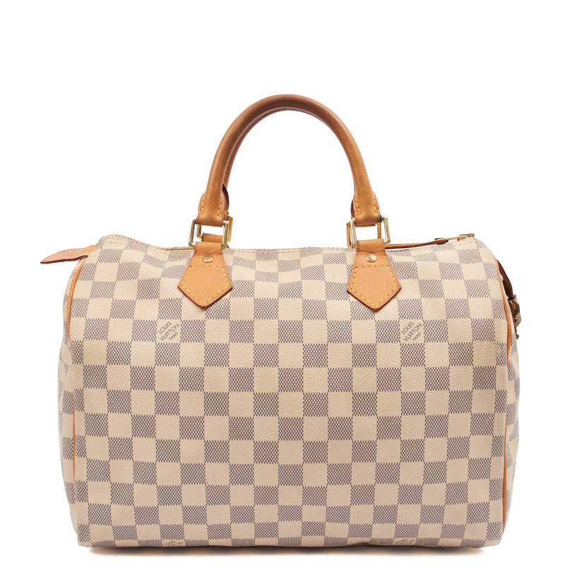 Picture of Louis Vuitton Tote Speedy 30 in Damier Azur, Canvas