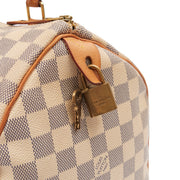 Picture of Louis Vuitton Tote Speedy 30 in Damier Azur, Canvas